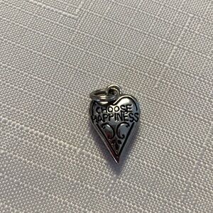 Brighton heart charm Choose Happiness